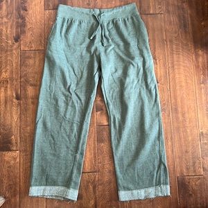 Olive Wide Leg Sweatpants